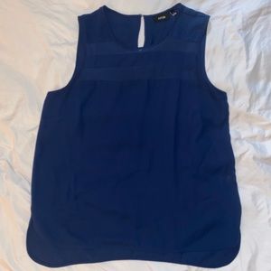 Apt 9 - Navy sleeveless top with mesh detail Sz L